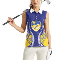 Otago 2026 Rugby Custom Women Sleeveless Polo Shirt NZ Maori Silver Fern
