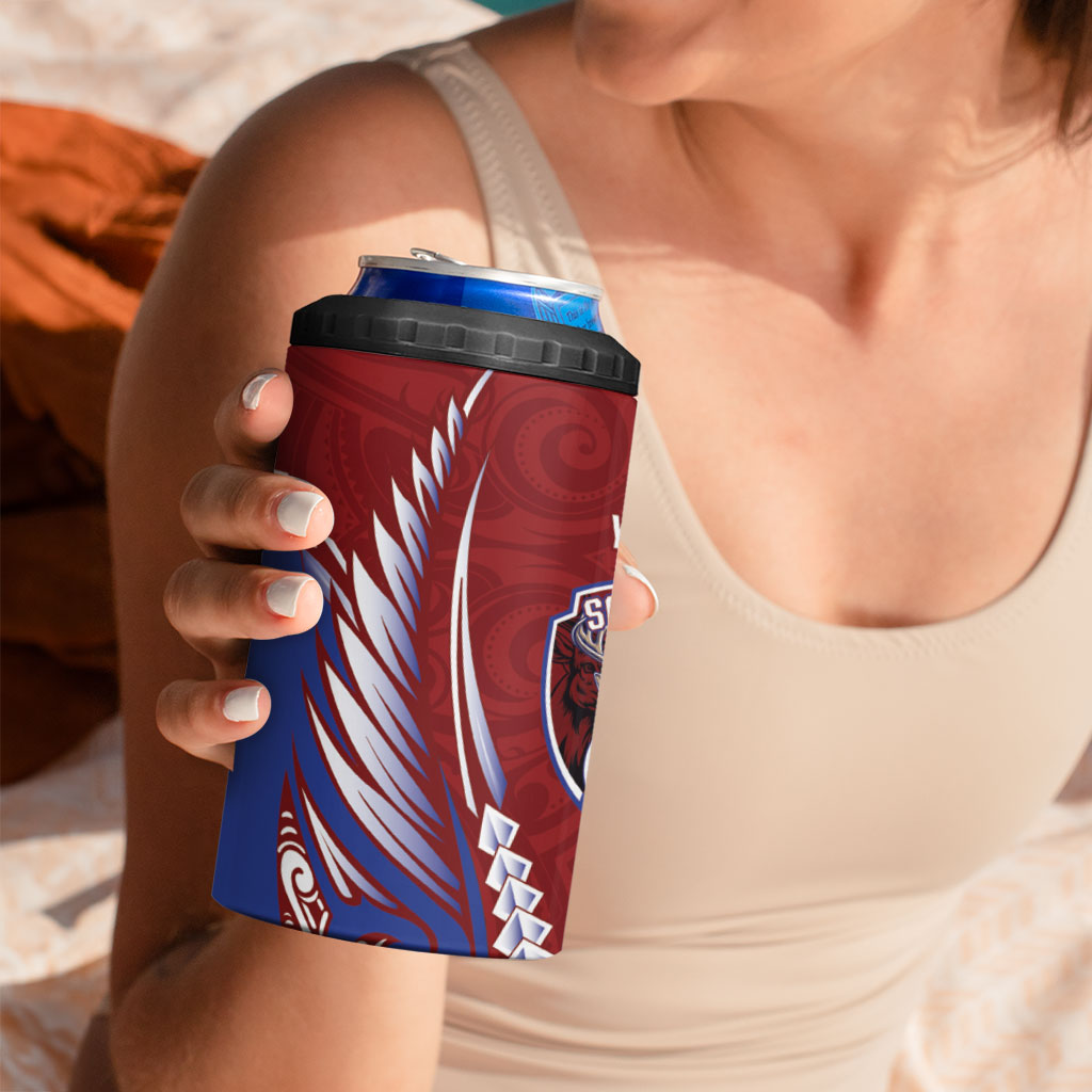 Southland 2026 Rugby Custom 4 in 1 Can Cooler Tumbler NZ Maori Silver Fern