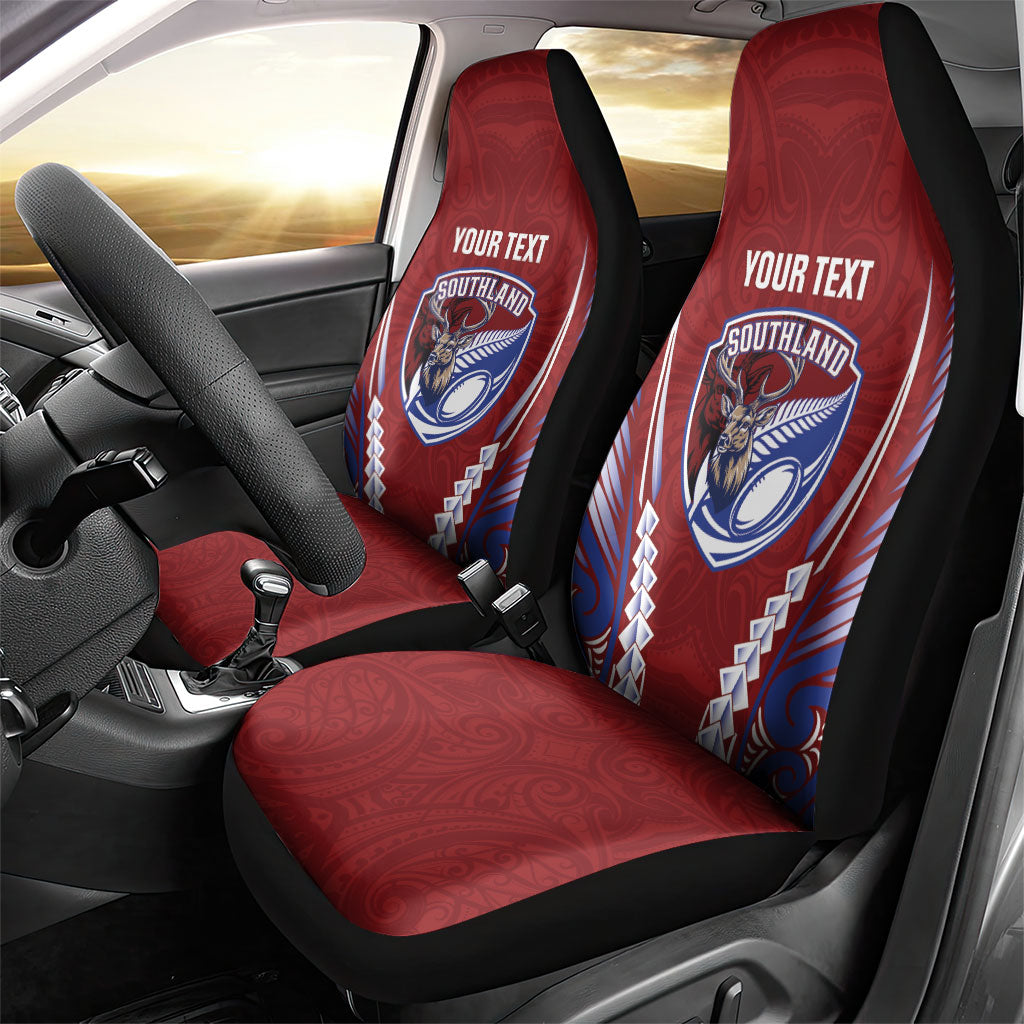 Southland 2026 Rugby Custom Car Seat Cover NZ Maori Silver Fern