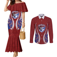 Southland 2026 Rugby Custom Couples Matching Mermaid Dress and Long Sleeve Button Shirt NZ Maori Silver Fern