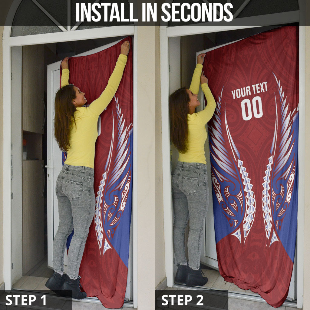 Southland 2026 Rugby Custom Door Cover NZ Maori Silver Fern LT14 - Polynesian Pride