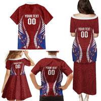 Southland 2026 Rugby Custom Family Matching Puletasi and Hawaiian Shirt NZ Maori Silver Fern