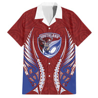 Southland 2026 Rugby Custom Hawaiian Shirt NZ Maori Silver Fern