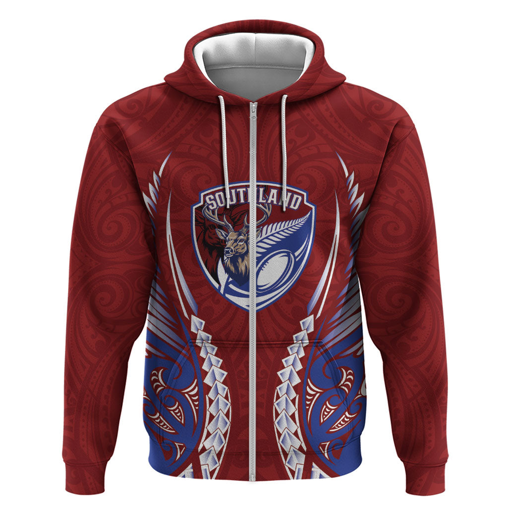 Southland 2026 Rugby Custom Hoodie NZ Maori Silver Fern