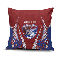 Southland 2026 Rugby Custom Pillow Cover NZ Maori Silver Fern