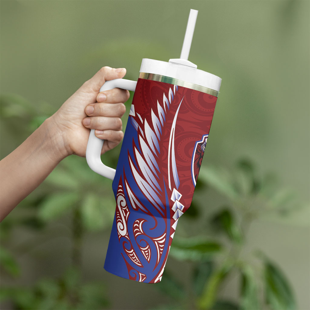 Southland 2026 Rugby Custom Tumbler With Handle NZ Maori Silver Fern