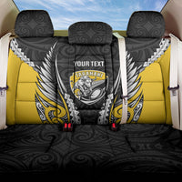 Taranaki 2026 Rugby Custom Back Car Seat Cover NZ Maori Silver Fern