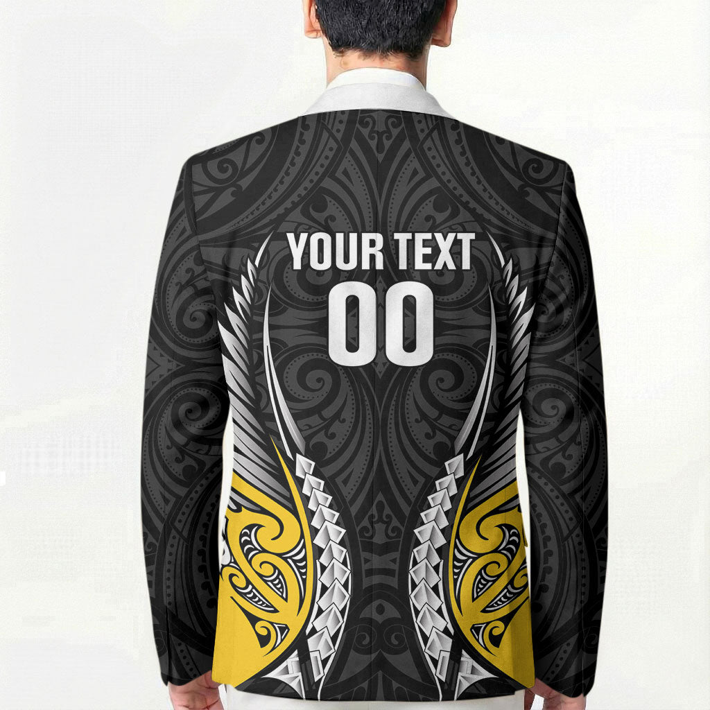 Taranaki 2026 Rugby Custom Blazer NZ Maori Silver Fern LT14 - Polynesian Pride