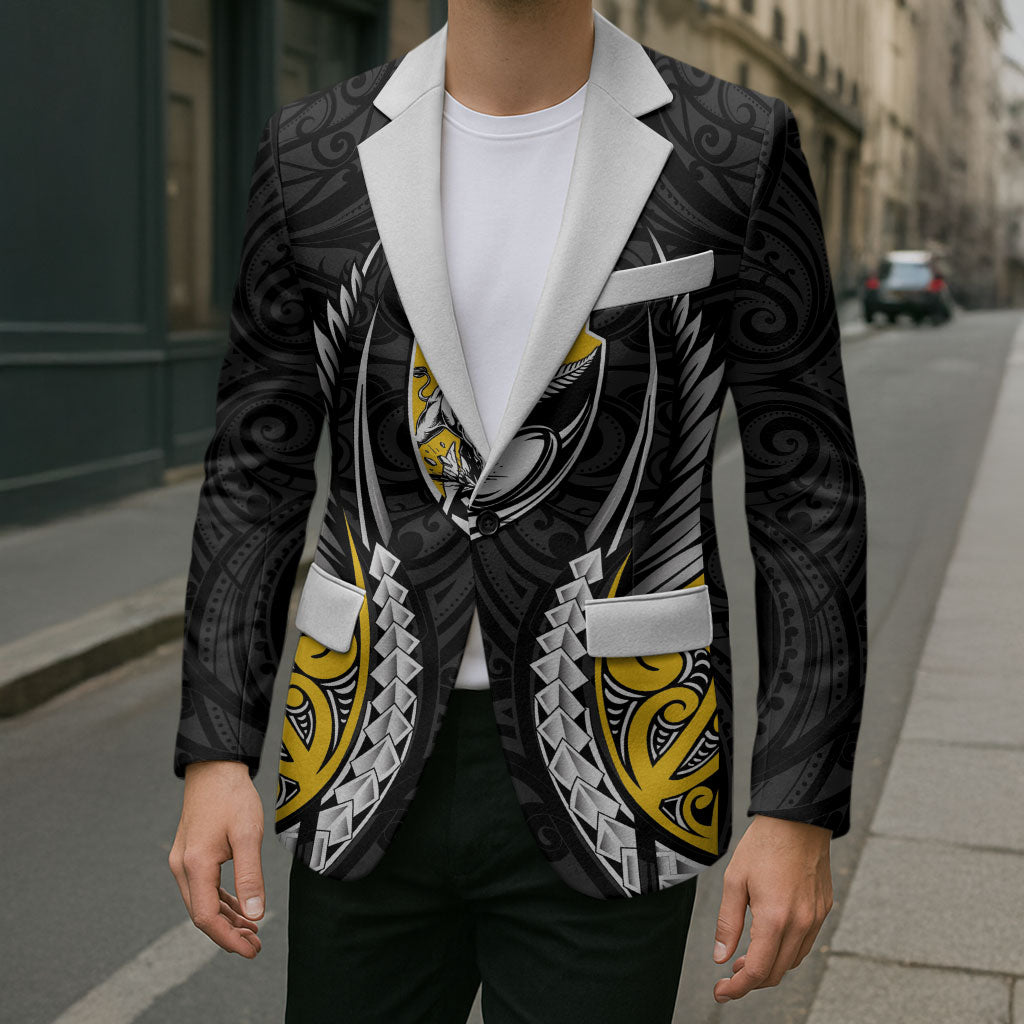 Taranaki 2026 Rugby Custom Blazer NZ Maori Silver Fern LT14 - Polynesian Pride