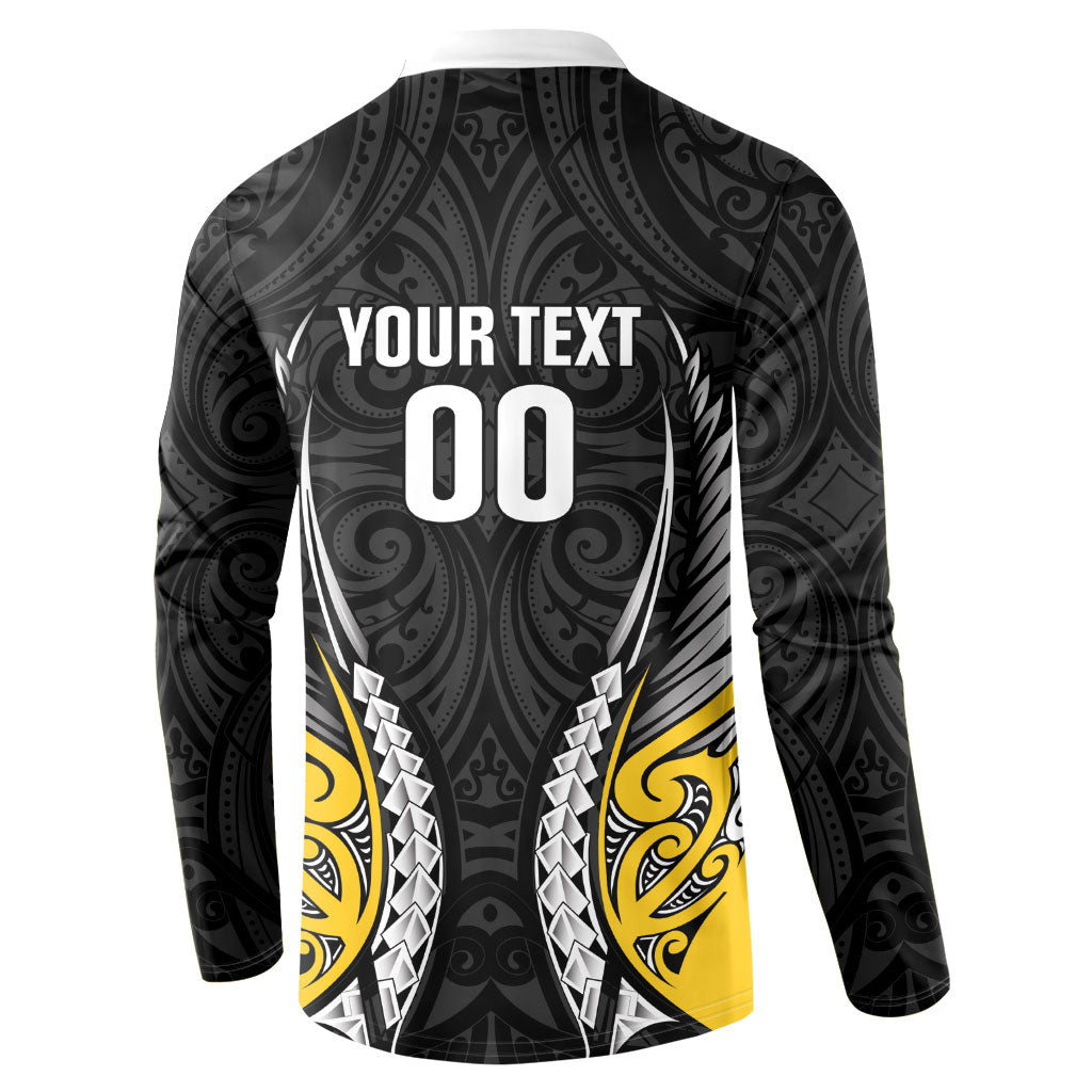 Taranaki 2026 Rugby Custom Button Sweatshirt NZ Maori Silver Fern