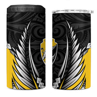 Taranaki 2026 Rugby Custom 4 in 1 Can Cooler Tumbler NZ Maori Silver Fern