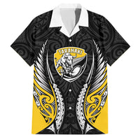 Taranaki 2026 Rugby Custom Family Matching Puletasi and Hawaiian Shirt NZ Maori Silver Fern