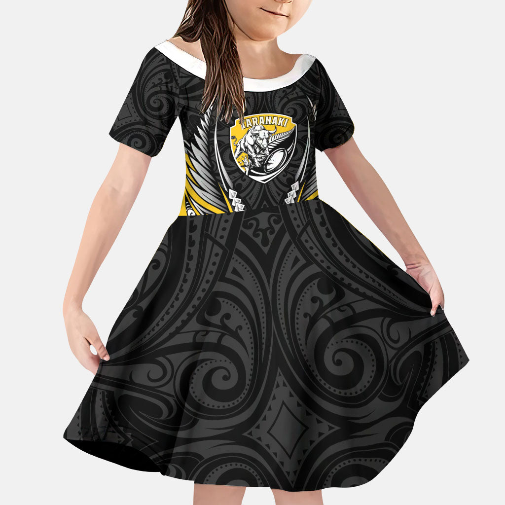 Taranaki 2026 Rugby Custom Family Matching Summer Maxi Dress and Hawaiian Shirt NZ Maori Silver Fern