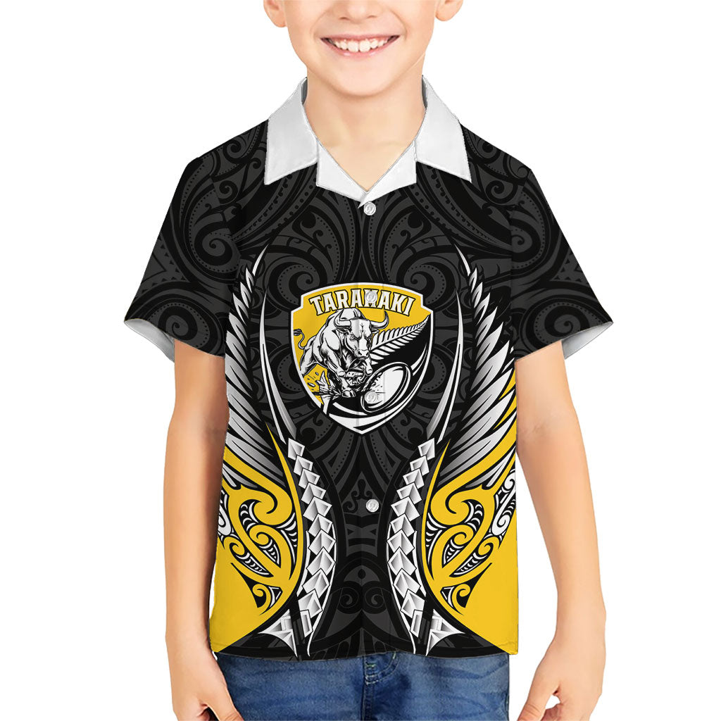 Taranaki 2026 Rugby Custom Hawaiian Shirt NZ Maori Silver Fern