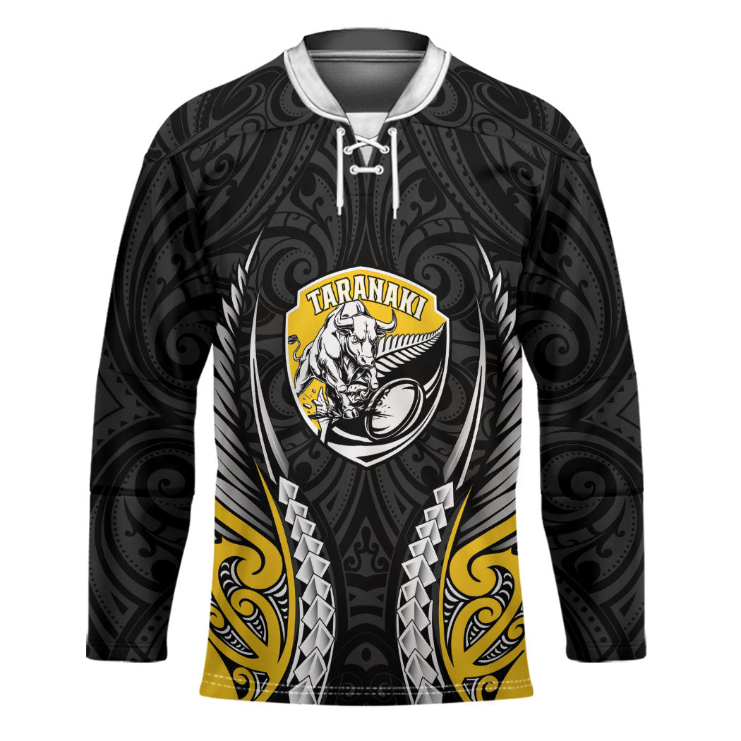 Taranaki 2026 Rugby Custom Hockey Jersey NZ Maori Silver Fern