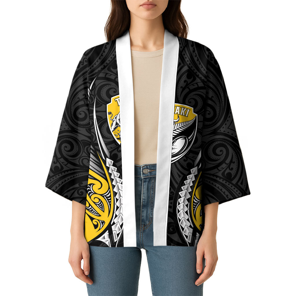 Taranaki 2026 Rugby Custom Kimono NZ Maori Silver Fern
