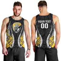 Taranaki 2026 Rugby Custom Men Tank Top NZ Maori Silver Fern