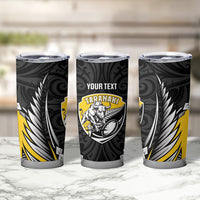 Taranaki 2026 Rugby Custom Tumbler Cup NZ Maori Silver Fern