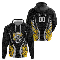 Taranaki 2026 Rugby Custom Zip Hoodie NZ Maori Silver Fern