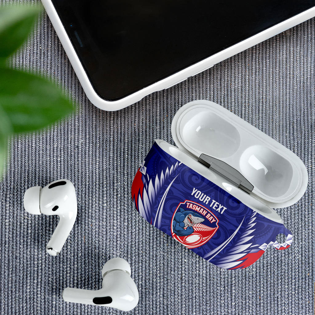 Tasman Bay 2026 Rugby Custom AirPods Case NZ Maori Silver Fern