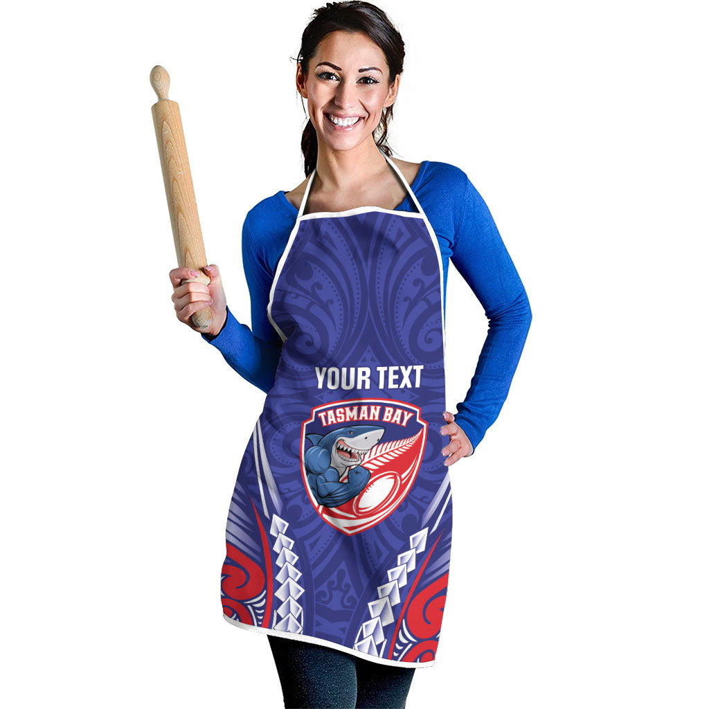 Tasman Bay 2026 Rugby Custom Apron NZ Maori Silver Fern LT14 - Polynesian Pride