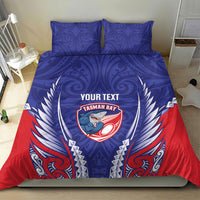 Tasman Bay 2026 Rugby Custom Bedding Set NZ Maori Silver Fern