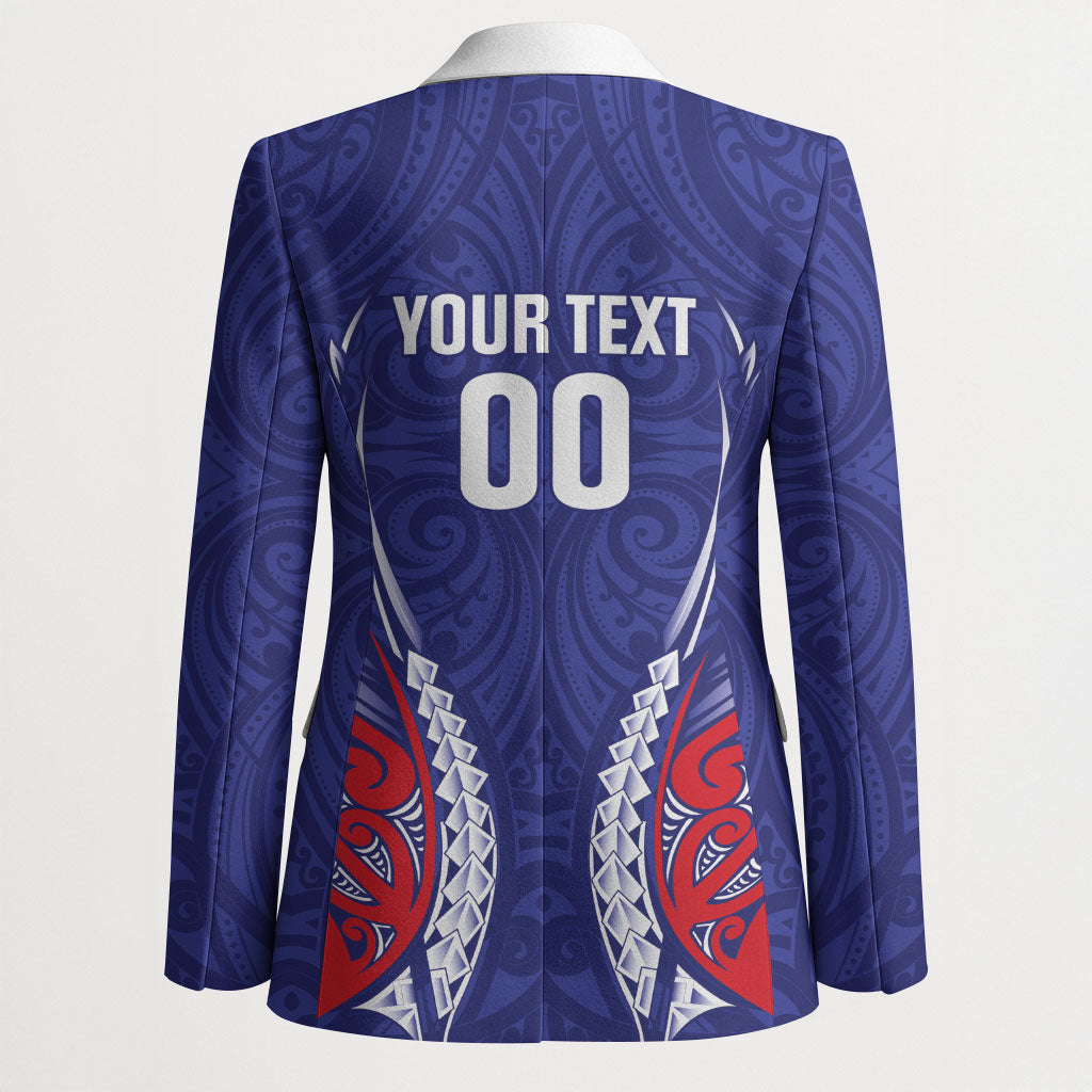 Tasman Bay 2026 Rugby Custom Blazer NZ Maori Silver Fern LT14 - Polynesian Pride