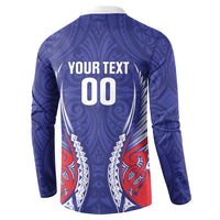Tasman Bay 2026 Rugby Custom Button Sweatshirt NZ Maori Silver Fern