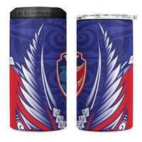 Tasman Bay 2026 Rugby Custom 4 in 1 Can Cooler Tumbler NZ Maori Silver Fern