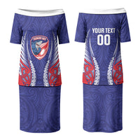 Tasman Bay 2026 Rugby Custom Couples Matching Puletasi and Hawaiian Shirt NZ Maori Silver Fern LT14 - Polynesian Pride