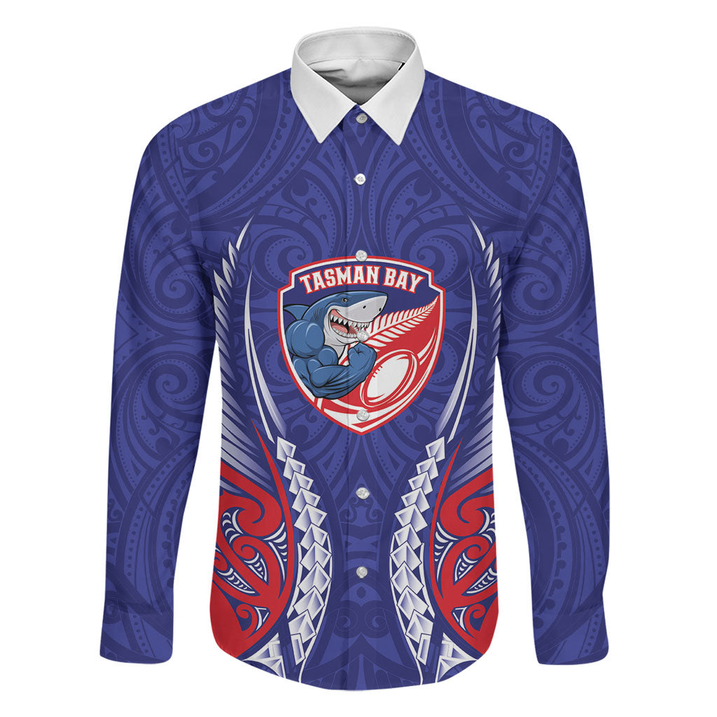 Tasman Bay 2026 Rugby Custom Family Matching Off The Shoulder Long Sleeve Dress and Hawaiian Shirt NZ Maori Silver Fern