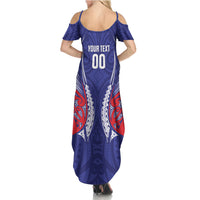 Tasman Bay 2026 Rugby Custom Family Matching Summer Maxi Dress and Hawaiian Shirt NZ Maori Silver Fern