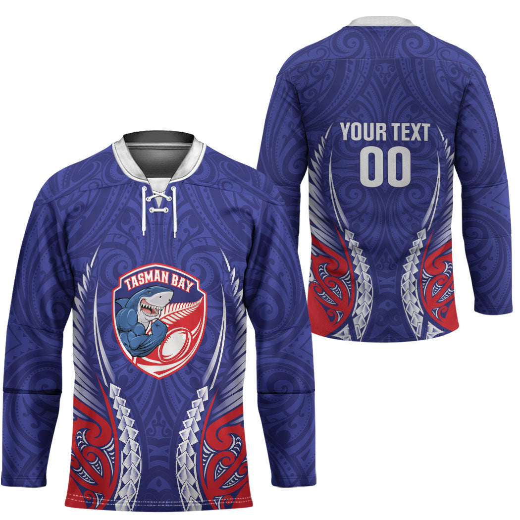 Tasman Bay 2026 Rugby Custom Hockey Jersey NZ Maori Silver Fern
