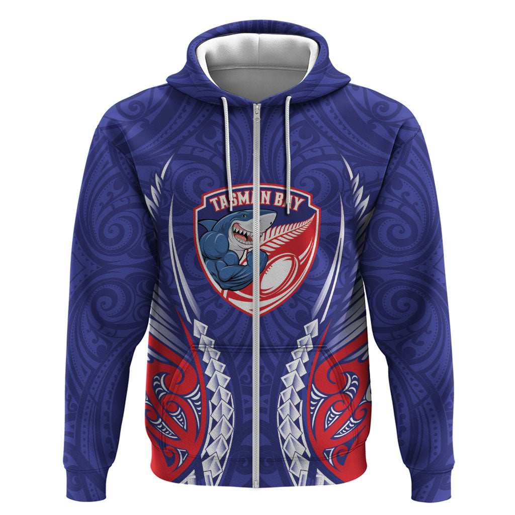 Tasman Bay 2026 Rugby Custom Hoodie NZ Maori Silver Fern