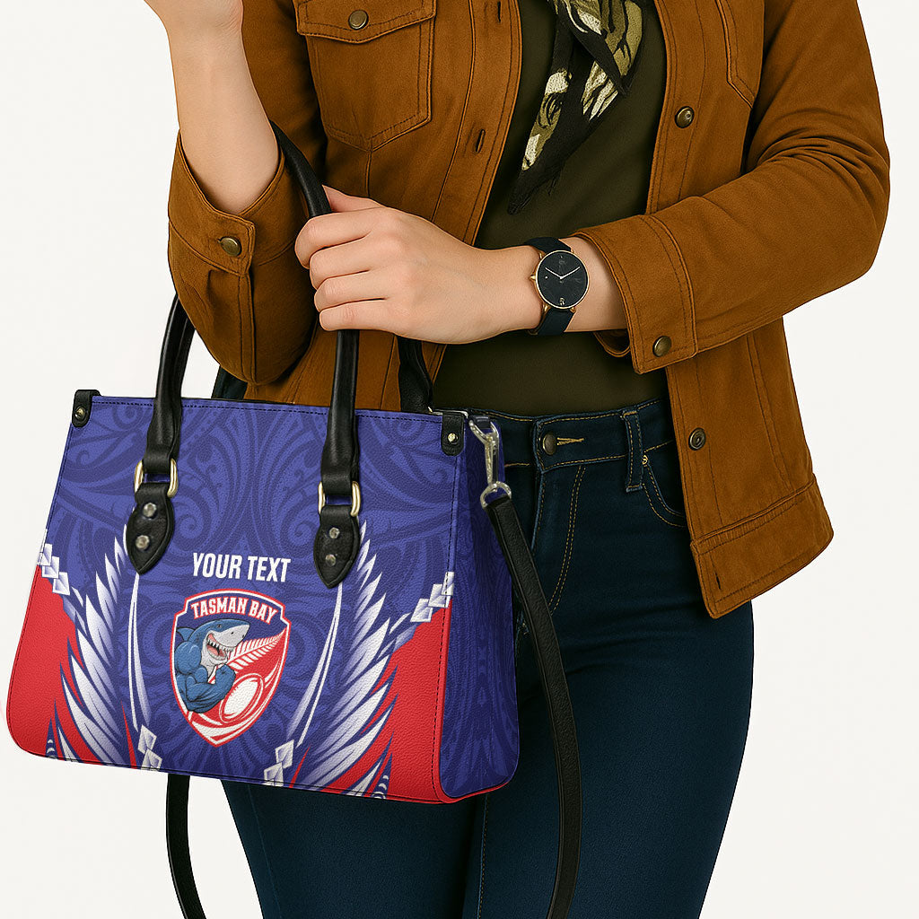 Tasman Bay 2026 Rugby Custom Leather Bag NZ Maori Silver Fern