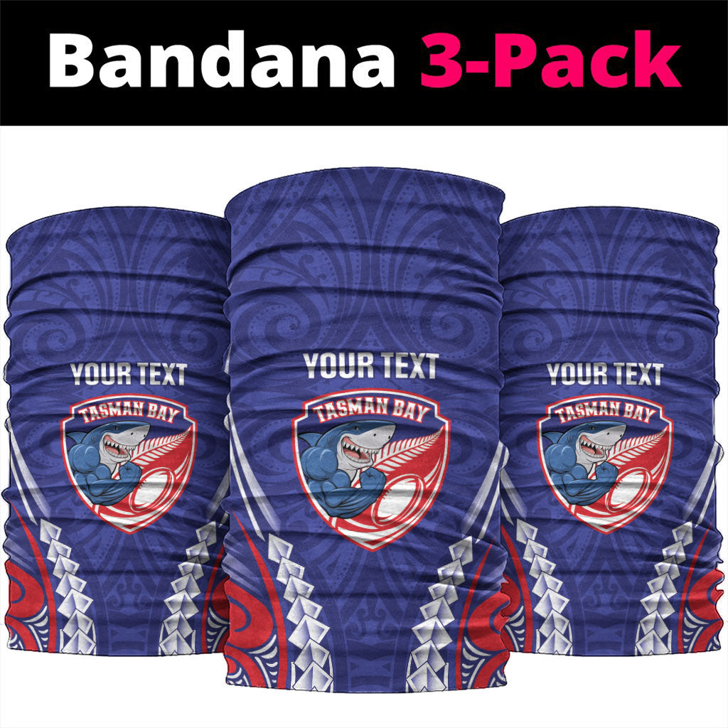 Tasman Bay 2026 Rugby Custom Neck Gaiter NZ Maori Silver Fern LT14 package One Size: 25*50cm Blue - Polynesian Pride