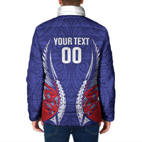 Tasman Bay 2026 Rugby Custom Padded Jacket NZ Maori Silver Fern