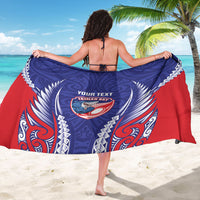 Tasman Bay 2026 Rugby Custom Sarong NZ Maori Silver Fern
