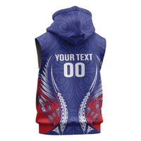 Tasman Bay 2026 Rugby Custom Sleeveless Hoodie NZ Maori Silver Fern