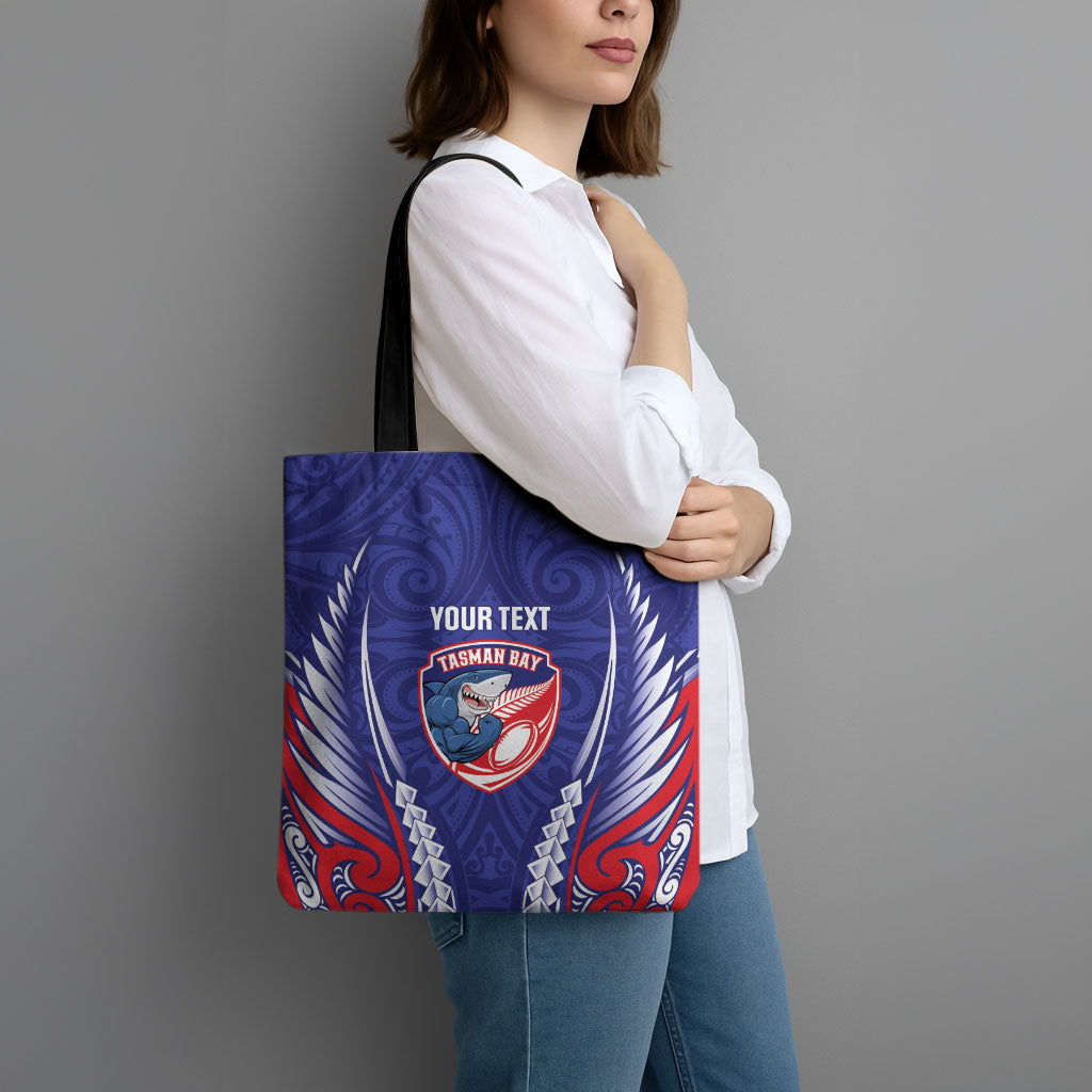 Tasman Bay 2026 Rugby Custom Tote Bag NZ Maori Silver Fern