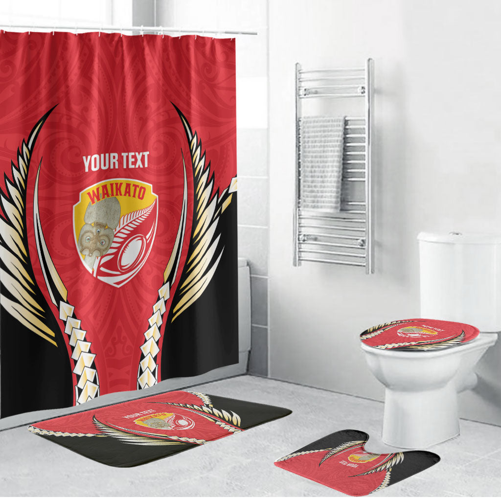 Waikato 2026 Rugby Custom Bathroom Set NZ Maori Silver Fern