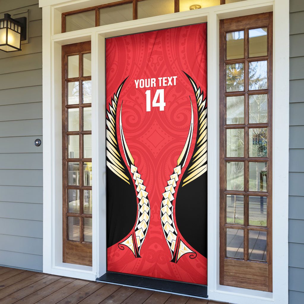 Waikato 2026 Rugby Custom Door Cover NZ Maori Silver Fern LT14 - Polynesian Pride