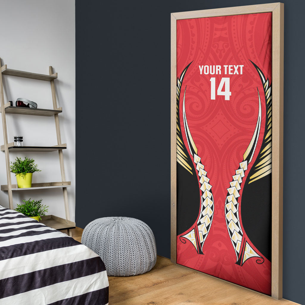 Waikato 2026 Rugby Custom Door Cover NZ Maori Silver Fern LT14 - Polynesian Pride