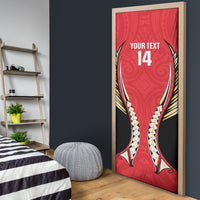 Waikato 2026 Rugby Custom Door Cover NZ Maori Silver Fern LT14 - Polynesian Pride