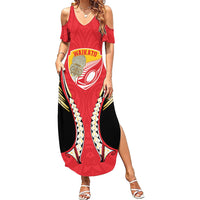 Waikato 2026 Rugby Custom Family Matching Summer Maxi Dress and Hawaiian Shirt NZ Maori Silver Fern