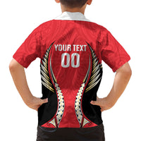 Waikato 2026 Rugby Custom Family Matching Tank Maxi Dress and Hawaiian Shirt NZ Maori Silver Fern