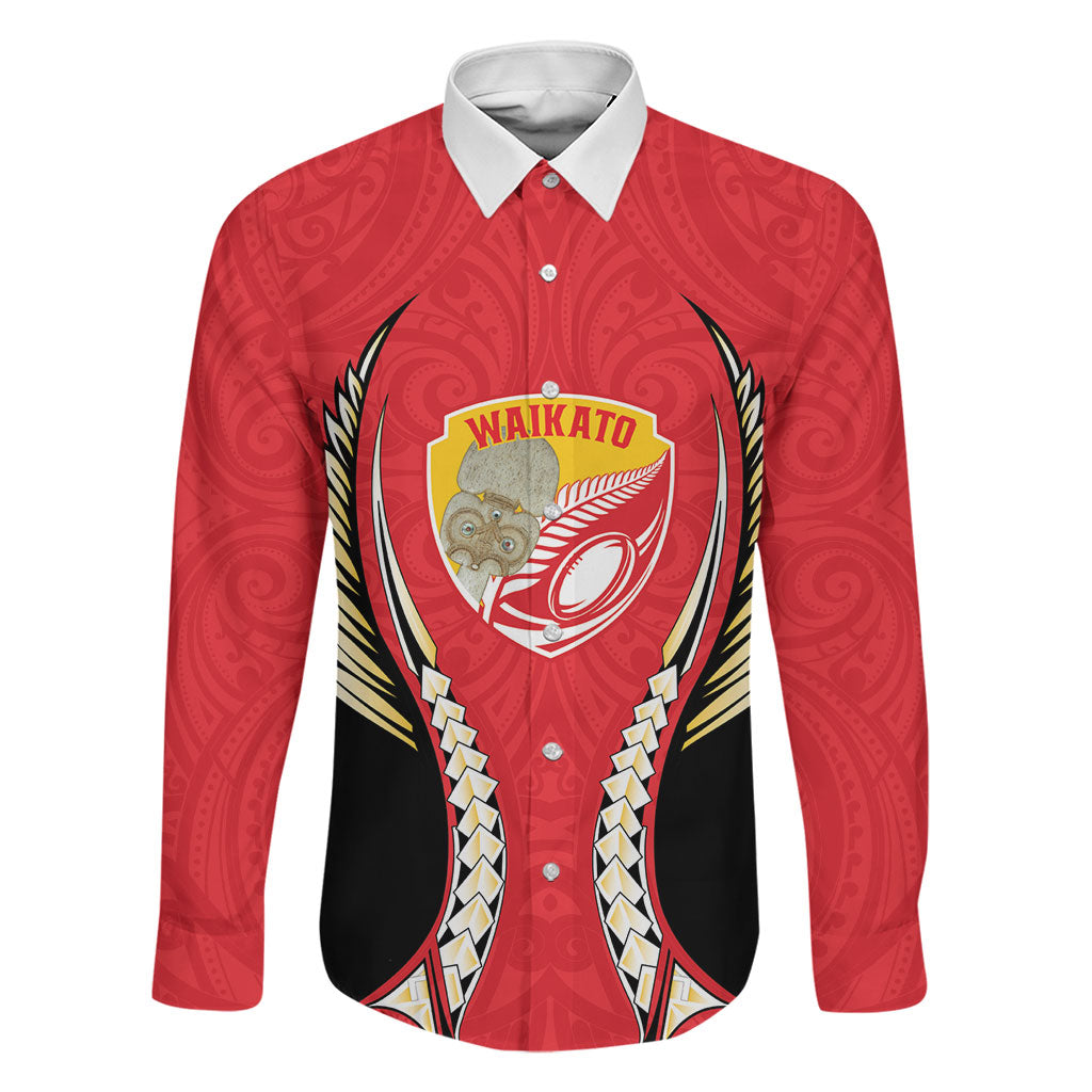 Waikato 2026 Rugby Custom Family Matching Tank Maxi Dress and Hawaiian Shirt NZ Maori Silver Fern