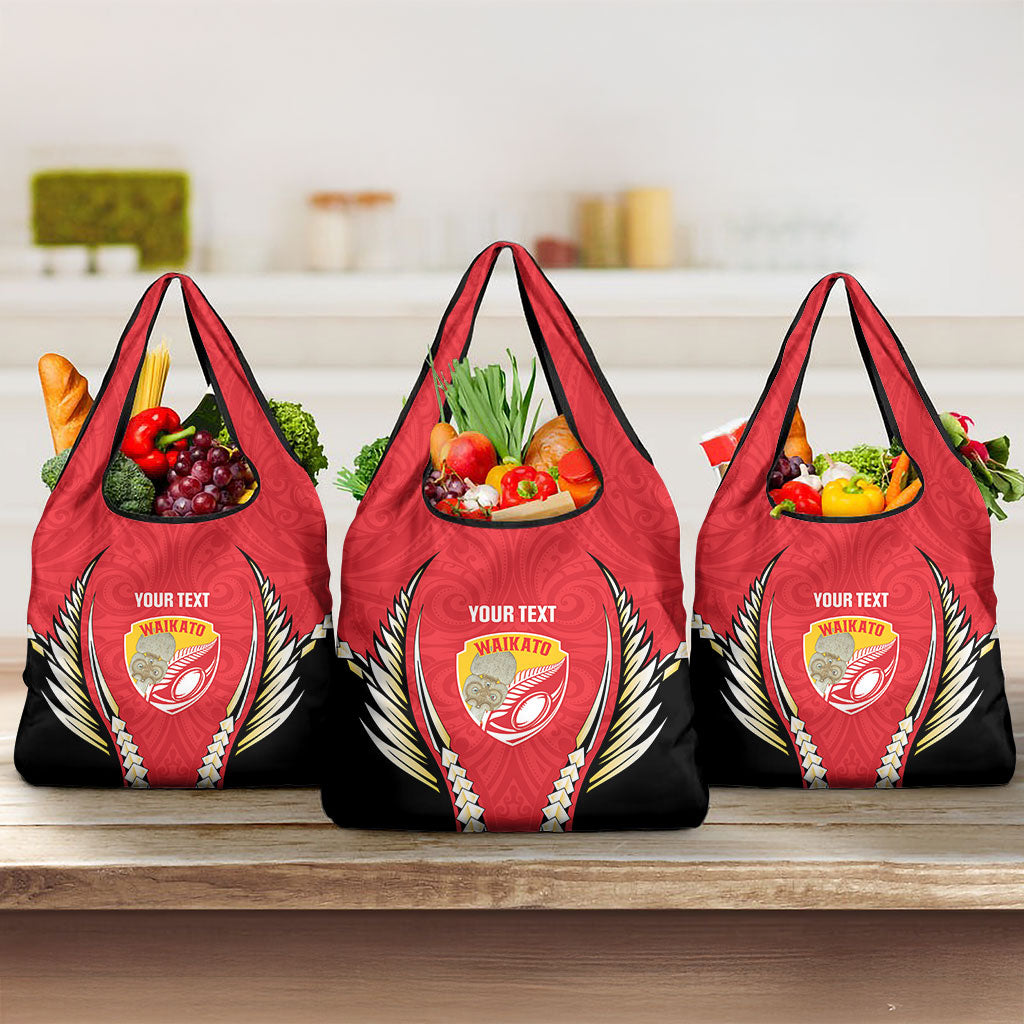 Waikato 2026 Rugby Custom Grocery Bag NZ Maori Silver Fern