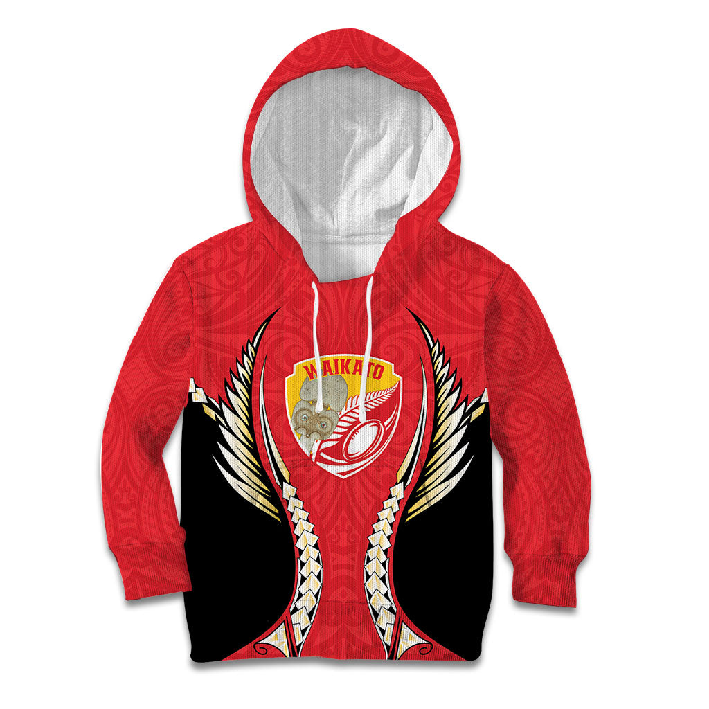 Waikato 2026 Rugby Custom Kid Hoodie NZ Maori Silver Fern
