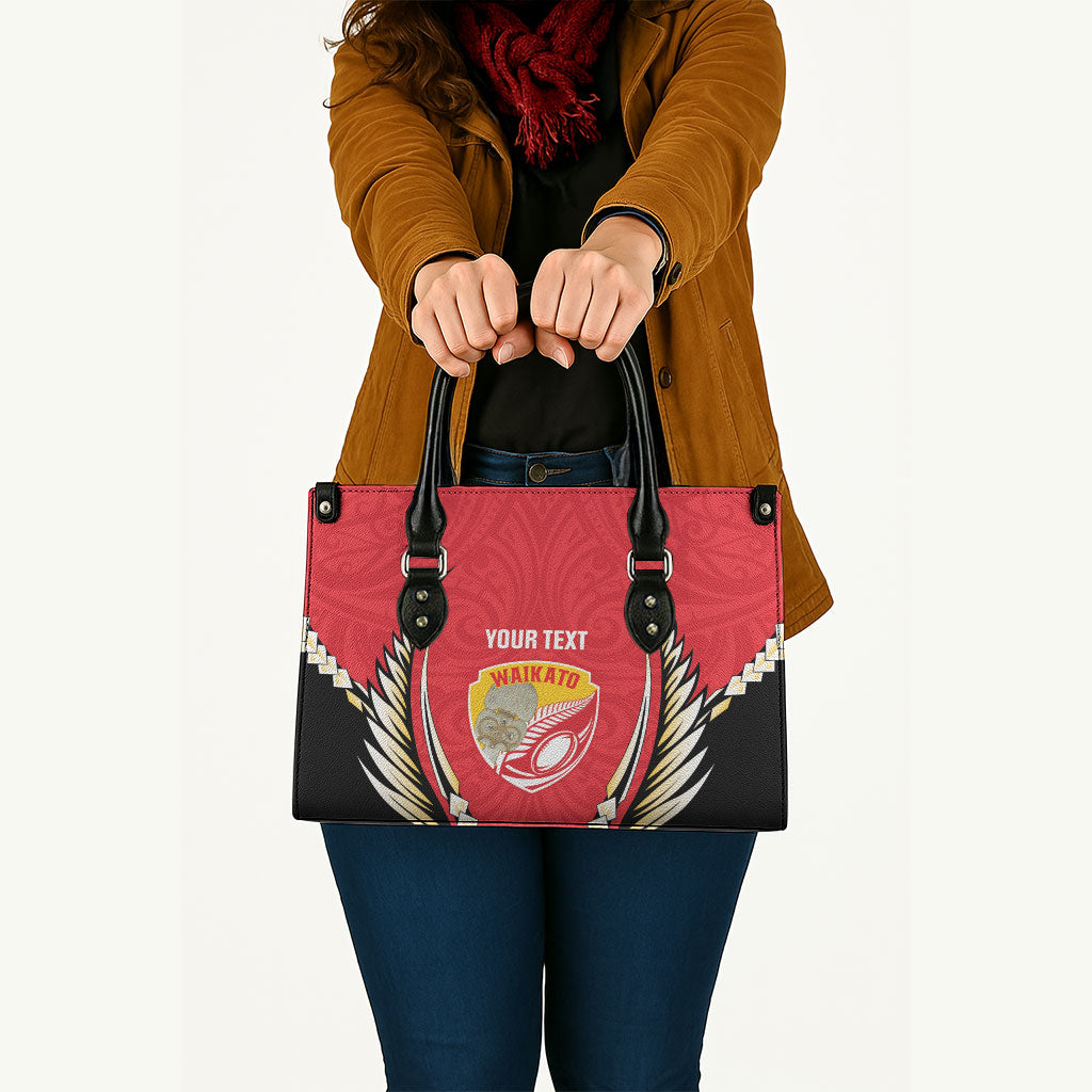 Waikato 2026 Rugby Custom Leather Bag NZ Maori Silver Fern